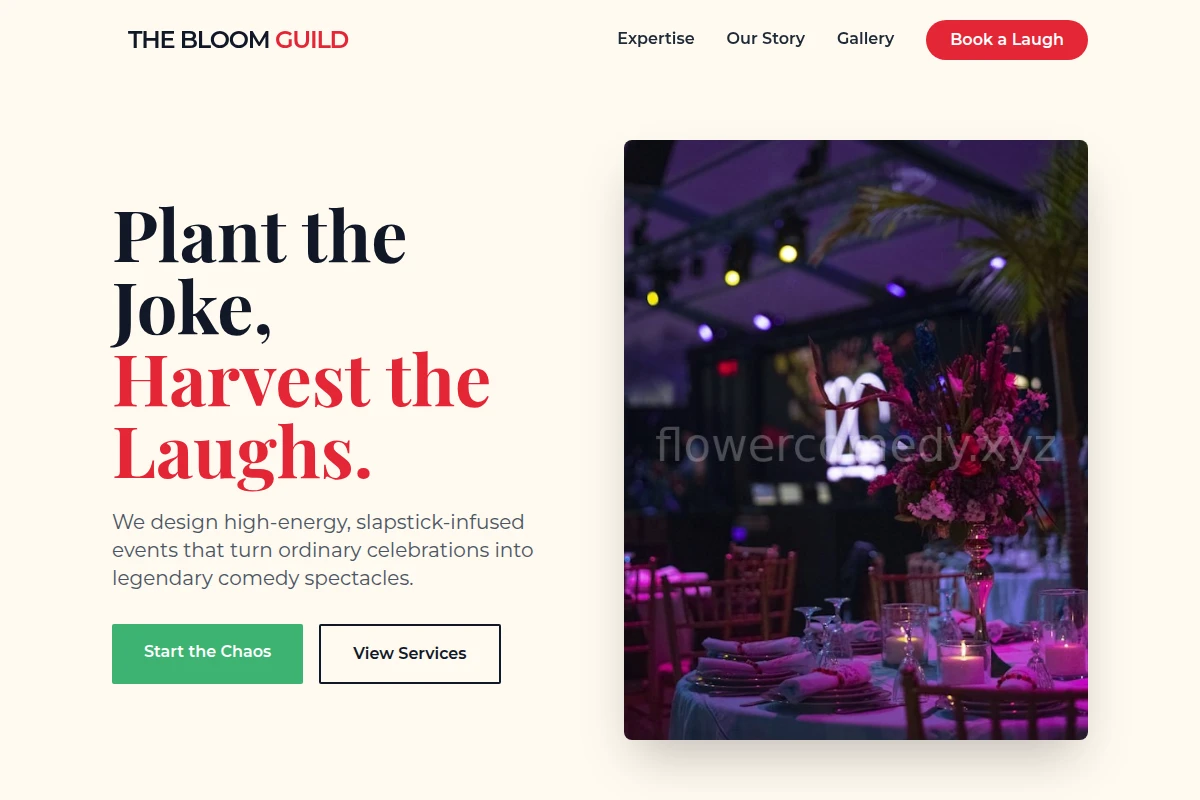 Slapstick Event Planning