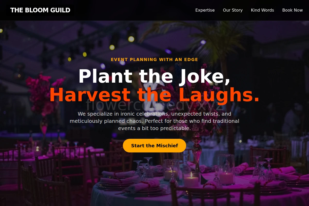 Irony Event Planning