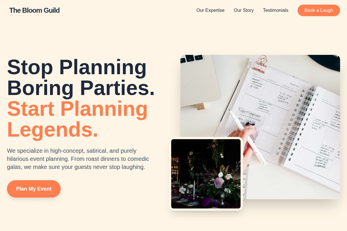 Parody Event Planning
